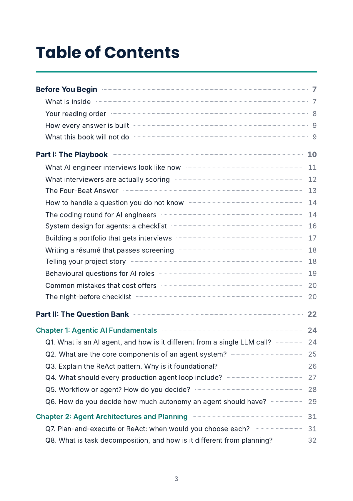 Table of contents